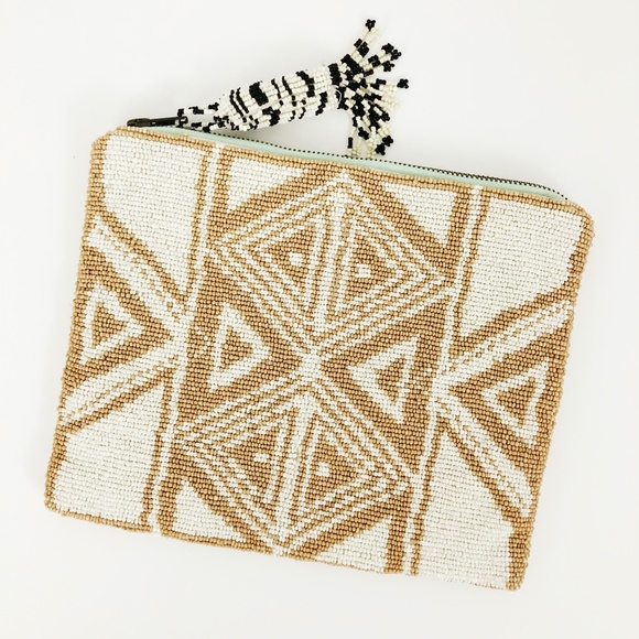 Anthropologie Jasper & Jeera Beaded Clutch |B - Picture 2 of 6